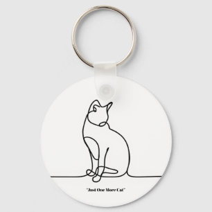 Illustration de chat mignon en porte-clés – Cadeau