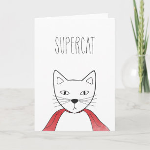 Illustration de chats de carte de félicitations de