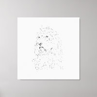 Illustration de chien, Cockapoo en art mural