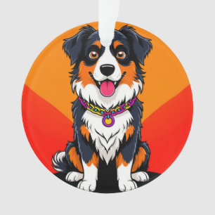 Illustration de chien de dessin animé joyeux