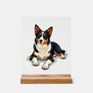 Illustration de chien de portrait de Border Collie