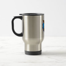 Illustration de chien mignon Mug de voyage en acie