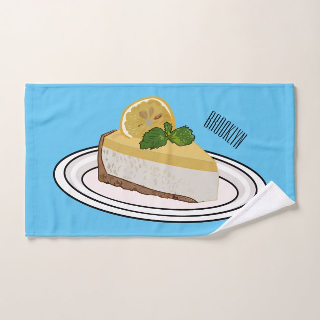 Illustration de citron cheesecake (Serviette à main)