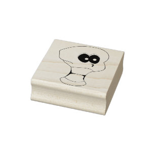 Illustration de crâne globly - tampon d'art