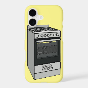 Illustration de cuisinière électrique en cartoon