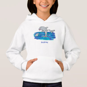 Illustration de dauphins heureux adorables