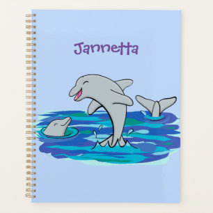 Illustration de dauphins heureux adorables