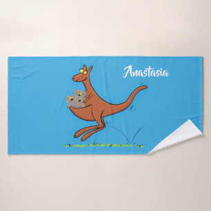 Illustration de dessin animé Cute kangaroo et koal