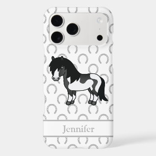 Illustration de dessin animé de poney Shetland Pin
