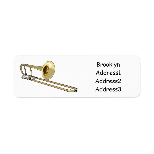Illustration de dessin animé de Trombone (Devant)