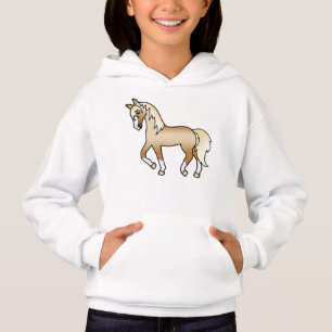 Illustration de dessin animé mignon de cheval trot