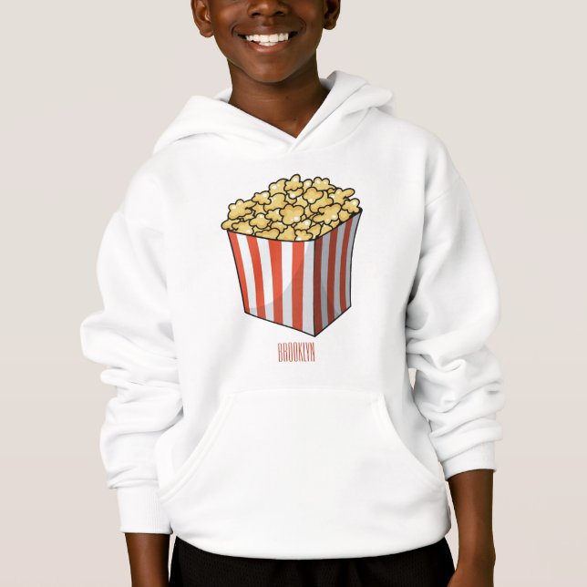 Illustration de dessin animé Popcorn (Devant)