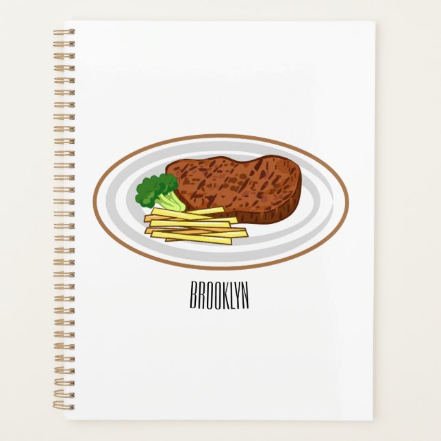 Illustration de dessin de steak (Devant)