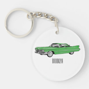 Illustration de dessin de voiture classique 1959