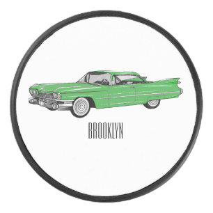 Illustration de dessin de voiture classique 1959