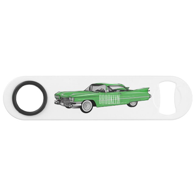 Illustration de dessin de voiture classique 1959 (Devant (Horizontal))