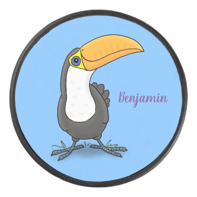 Illustration de dessin humoristique du toucan joye (Devant)