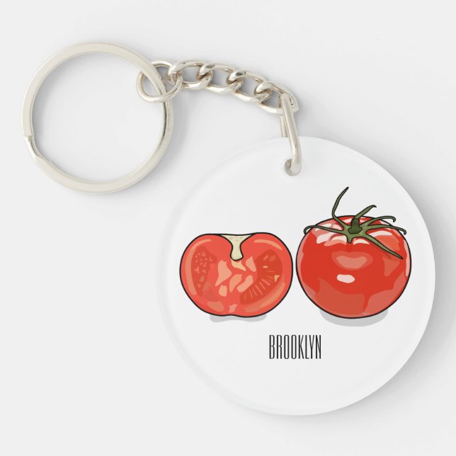 Illustration de dessin sur la tomate (Devant)