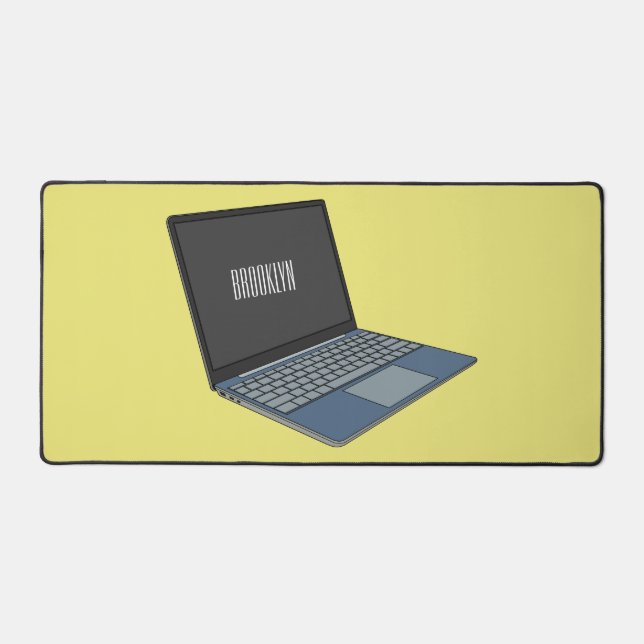 Illustration de dessin sur ordinateur portable (Recto)