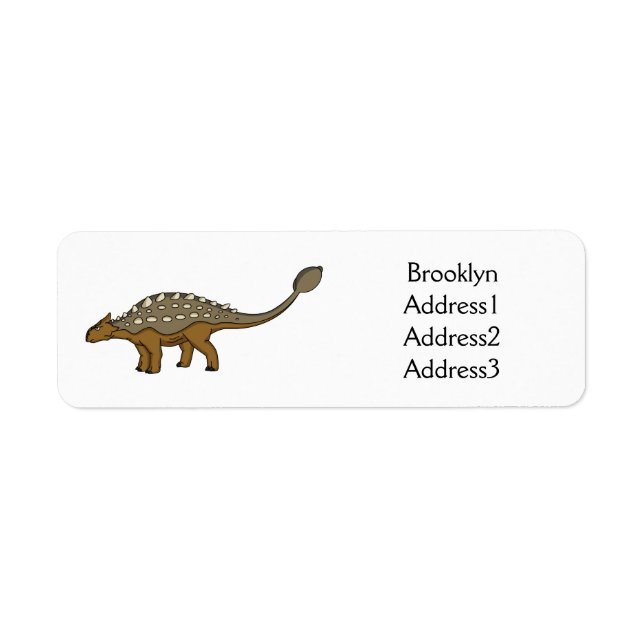 Illustration de dinosaure blindé Ankylosaurus (Devant)