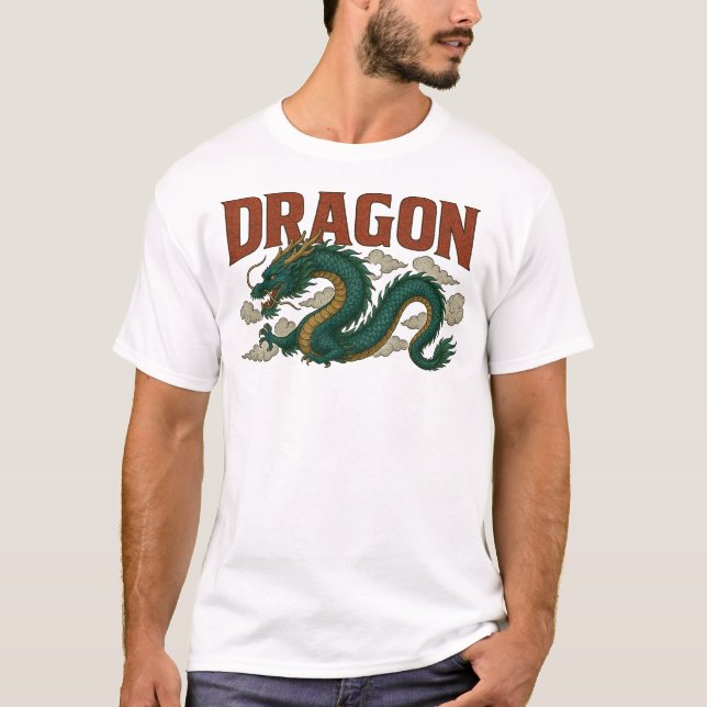 Illustration de dragon T-shirt (Devant)