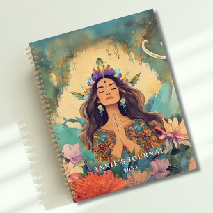 Illustration de femme spirituelle mystique bohème