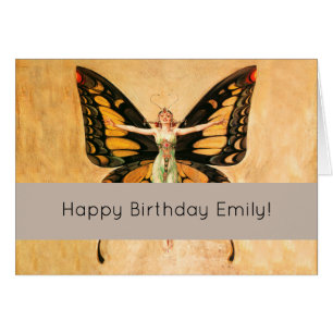 Illustration de femme volant papillon Flapper