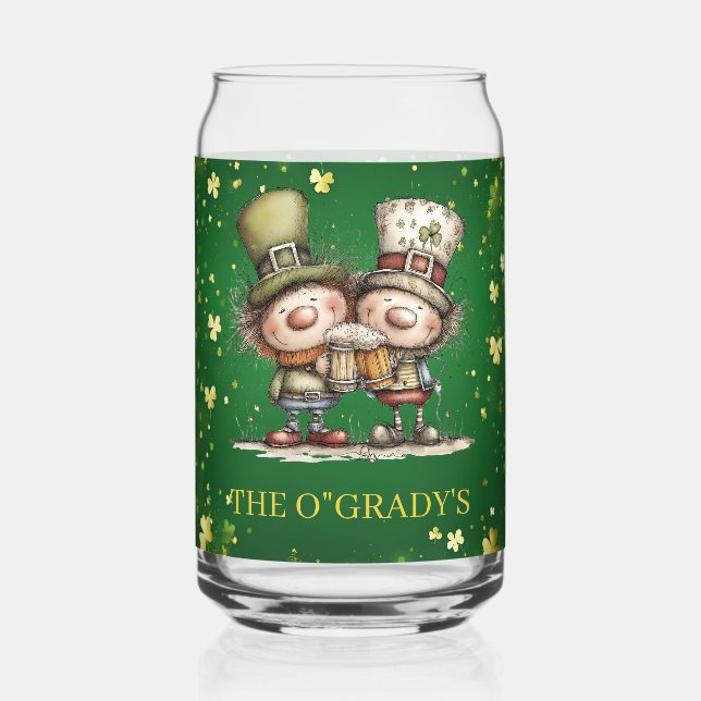 Illustration de fête joyeuse de la Saint-Patrick (Recto)
