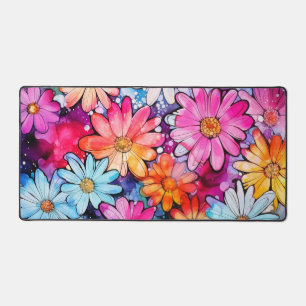 Illustration de fleurs abstraites colorées mignonn
