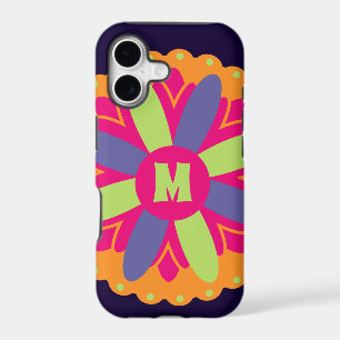 illustration de formes florales orange