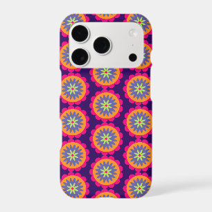 illustration de formes florales orange et rose