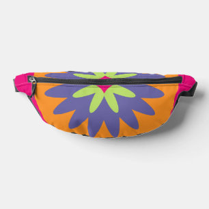 illustration de formes florales orange et rose