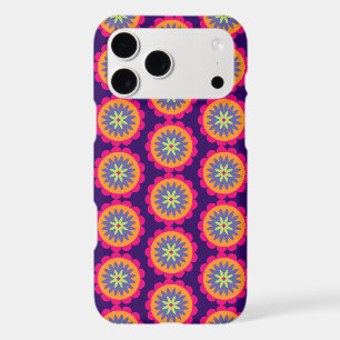 illustration de formes florales orange et rose