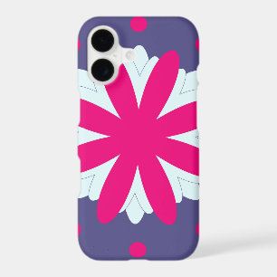 Illustration de formes florales violettes et roses