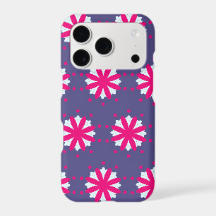 Illustration de formes florales violettes et roses