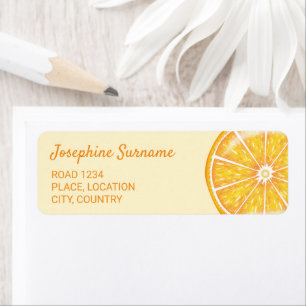 Illustration De Fruit D'Agrumes Orange Avec Texte 