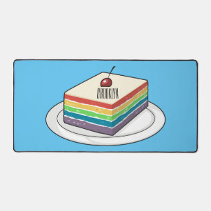 Illustration de gâteau arc-en-ciel