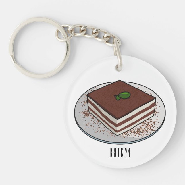 Illustration de gâteau de Tiramisu (Devant)