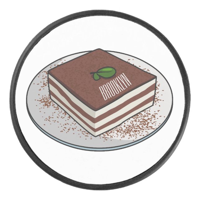 Illustration de gâteau de Tiramisu (Devant)