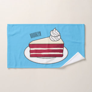 Illustration de gâteau en velours rouge