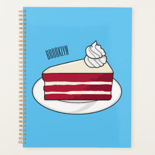 Illustration de gâteau en velours rouge