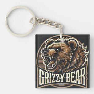 Illustration de grizzly ours féroce