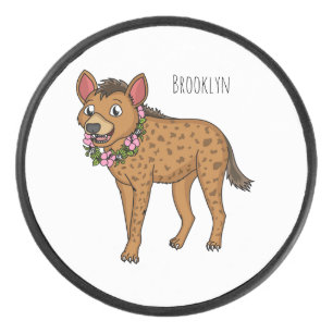 Illustration de Hyena et de fleurs