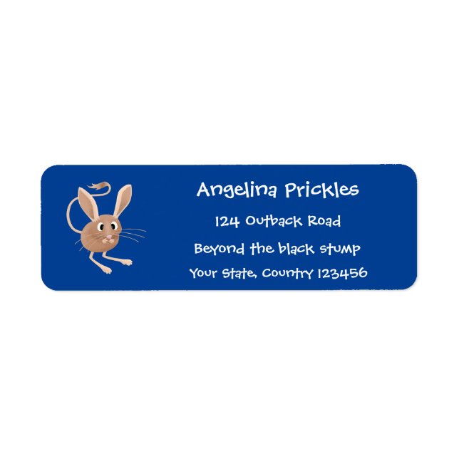 Illustration de jerboa aux longues oreilles (Devant)