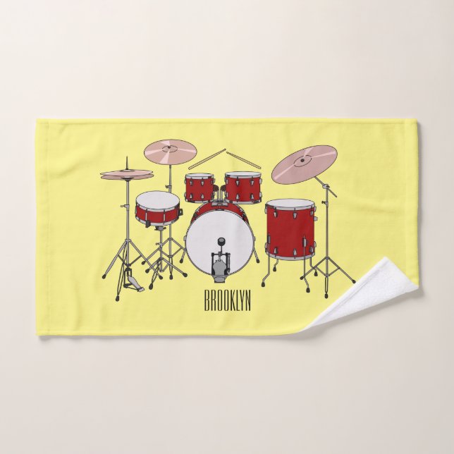 Illustration de kit de batterie (Serviette à main)