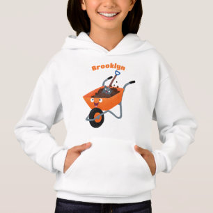 Illustration de la brouette en brouette orange trè