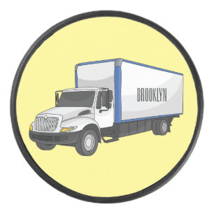 Illustration de la caricature du camion-boîte