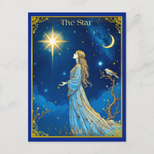 Illustration de la carte Tarot, l'étoile