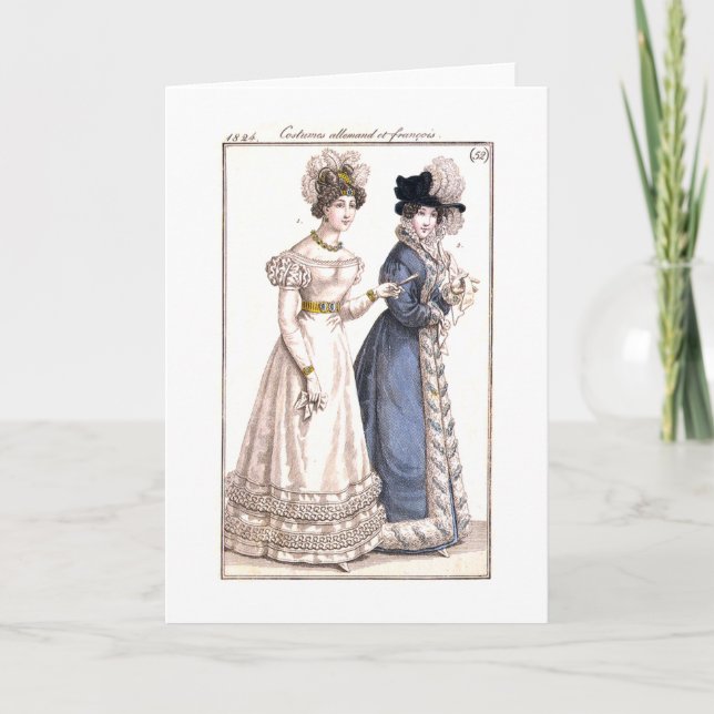 Illustration de la mode parisienne - Carte de voeu (Devant)
