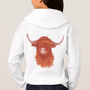 Illustration de la vache des hauts plateaux orange